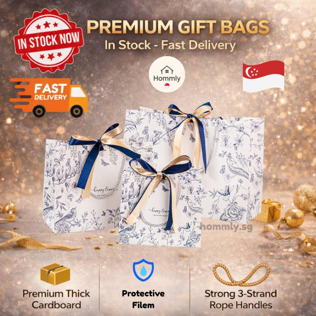 [Hommly SG Ready Stock CHEAPEST] Premium gift bag/Christmas bag/Birthday Party Goodie Bag Paper Bags for CNY