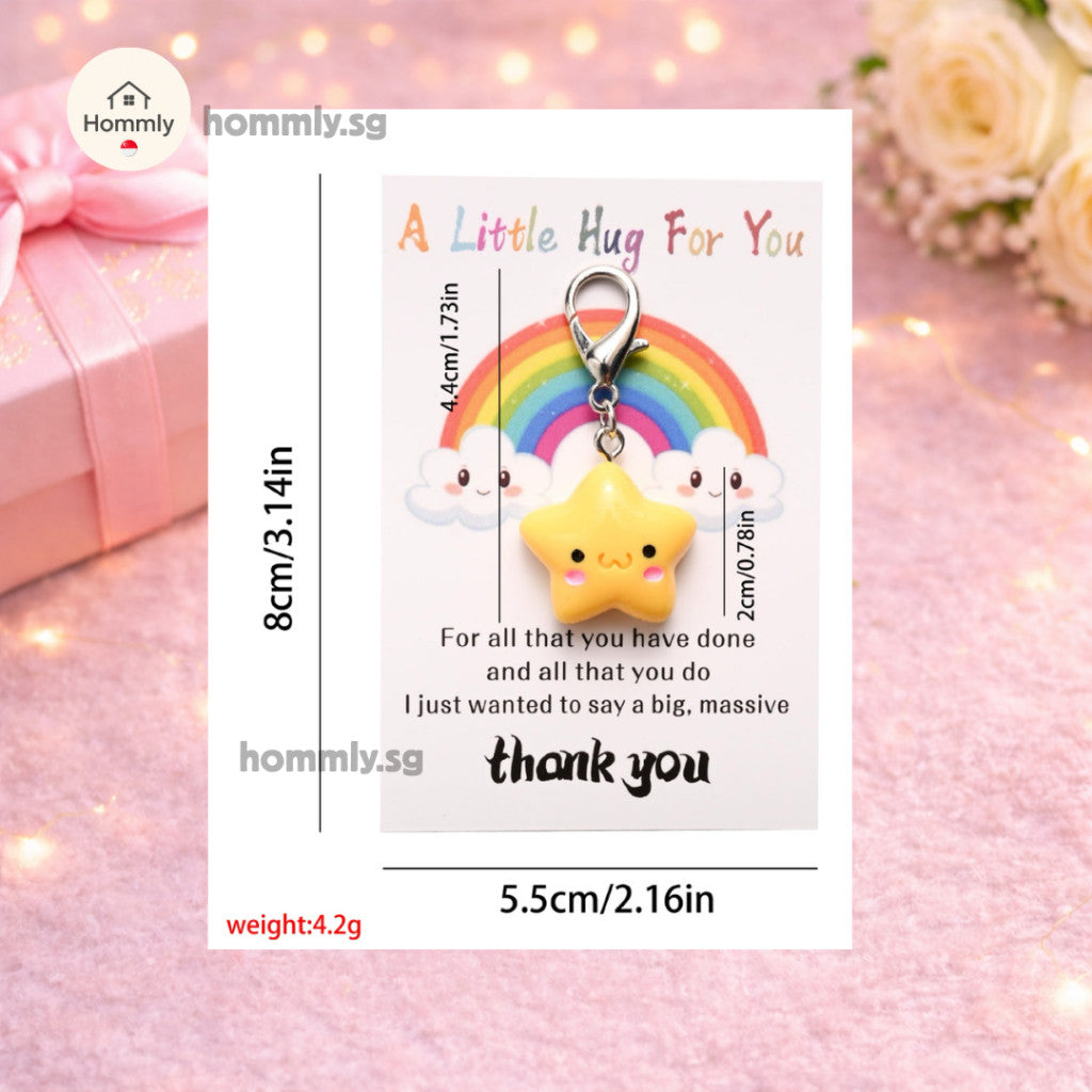 [Hommly SG Instock] Thank You Star Gift Keychain | Appreciation Gift | Teacher Gift | Farewell Token