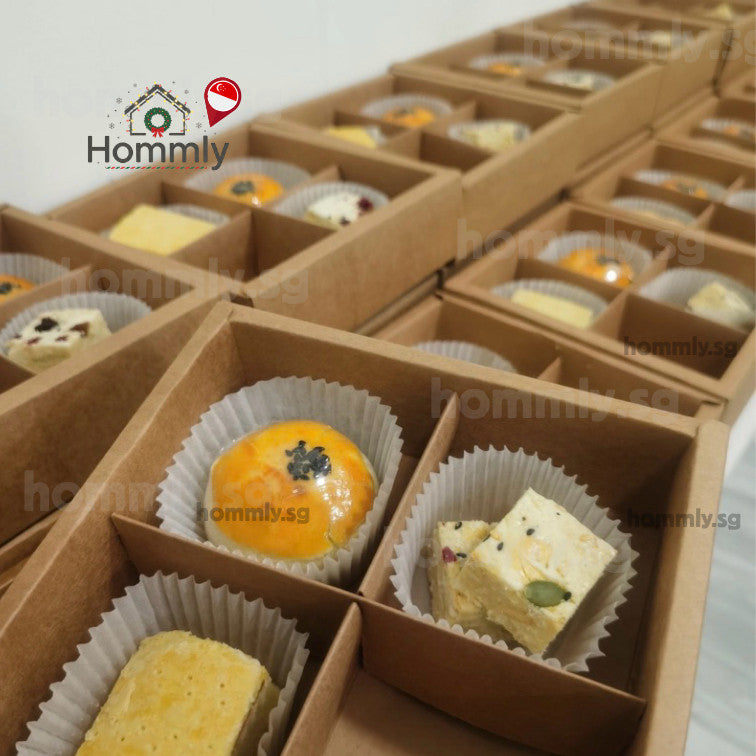 [Hommly SG Instock] 80g Mooncake/Teochew Mooncake Box/Gift Packaging Box/Brownie Box/CNY Box/Cake/Cookies Box