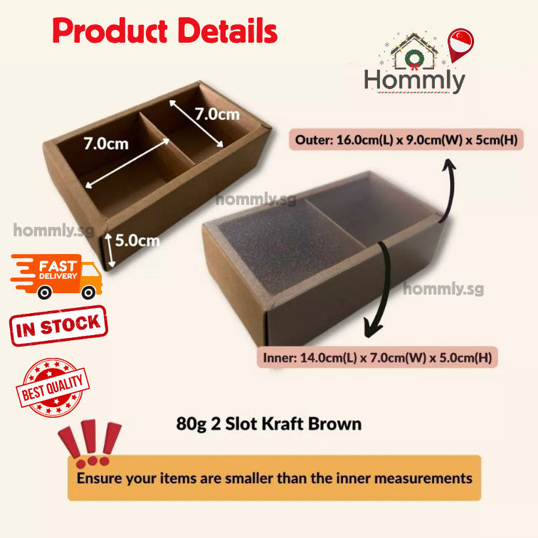 [Hommly SG Instock] 80g Mooncake/Teochew Mooncake Box/Gift Packaging Box/Brownie Box/CNY Box/Cake/Cookies Box