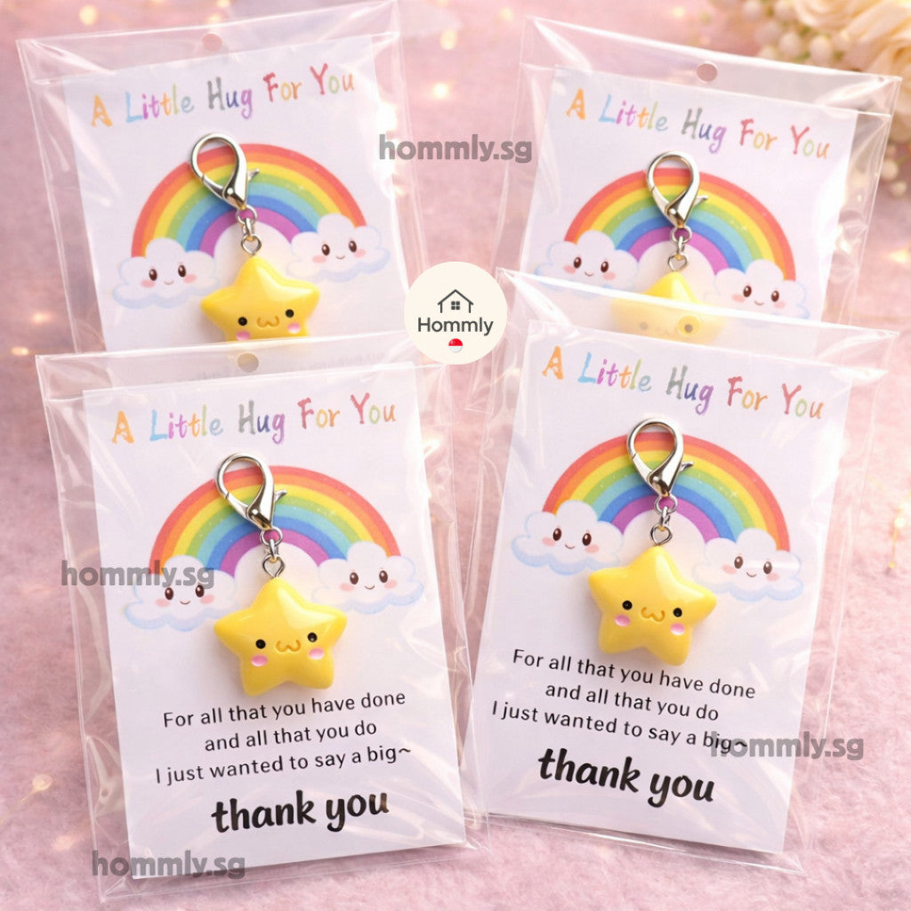 [Hommly SG Instock] Thank You Star Gift Keychain | Appreciation Gift | Teacher Gift | Farewell Token