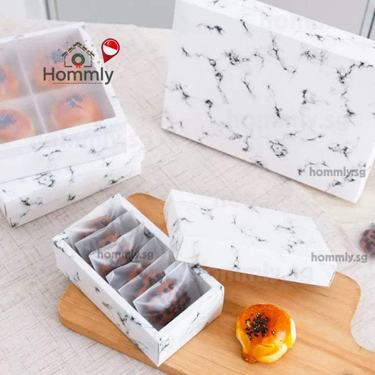 [Hommly SG Instock] 80g Mooncake/Teochew Mooncake Box/Gift Packaging Box/Brownie Box/CNY Box/Cake/Cookies Box
