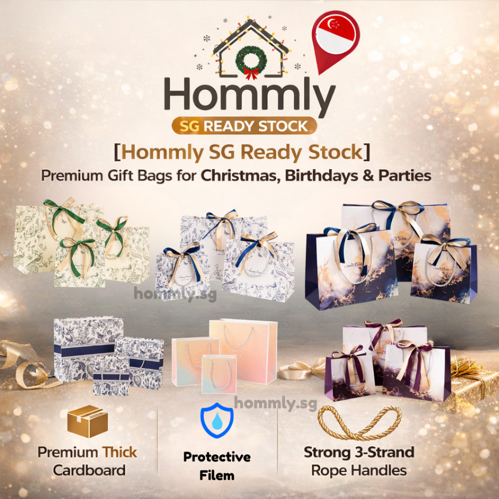 [Hommly SG Ready Stock CHEAPEST] Premium gift bag/Christmas bag/Birthday Party Goodie Bag Paper Bags for CNY