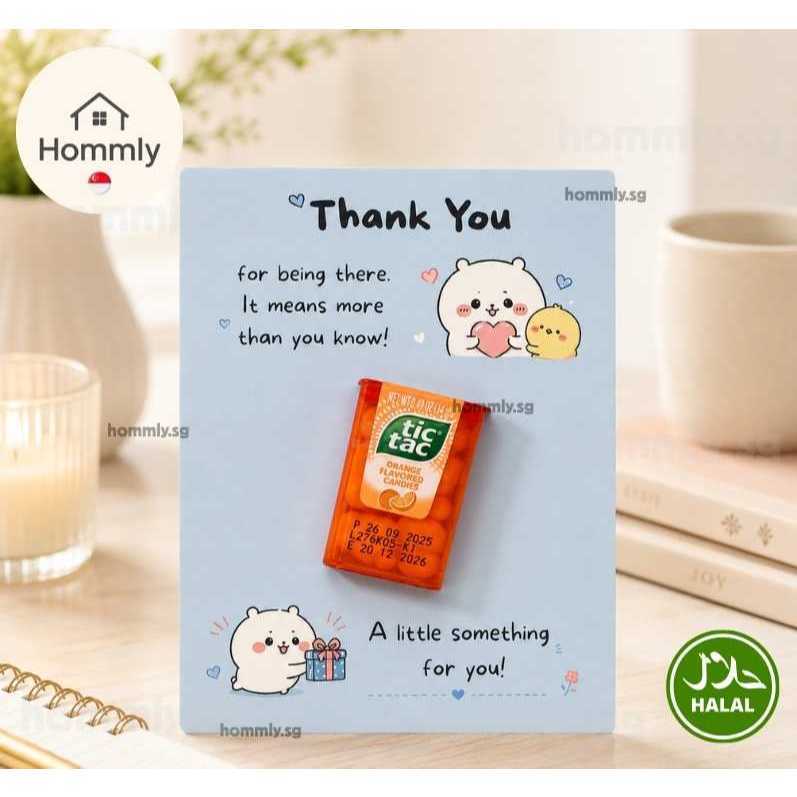[Hommly SG Ready Stock] Appreciation Gift Card with Chocolate | Team Thank You Gift | Farewell Gift