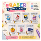 [Hommly SG Ready Stock] Reward Card + Eraser Gift Set | Teacher Classroom Prize | Children’s Day Gift
