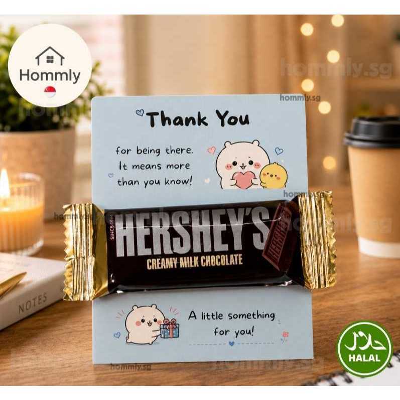 [Hommly SG Ready Stock] Appreciation Gift Card with Chocolate | Team Thank You Gift | Farewell Gift