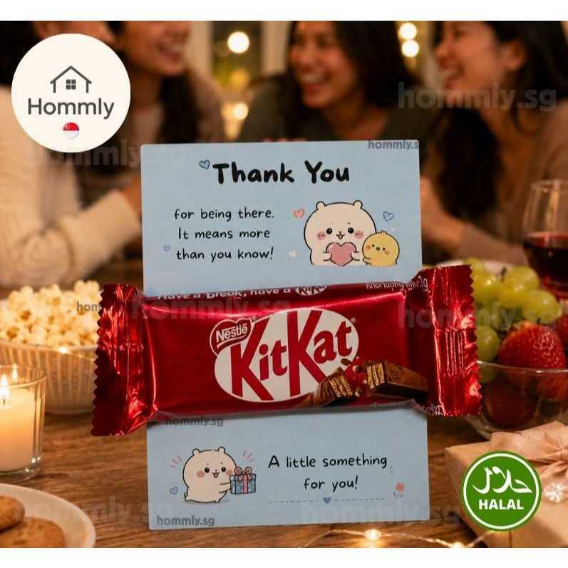 [Hommly SG Ready Stock] Appreciation Gift Card with Chocolate | Team Thank You Gift | Farewell Gift