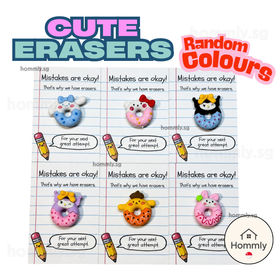 [Hommly SG Ready Stock] Reward Card + Eraser Gift Set | Teacher Classroom Prize | Children’s Day Gift