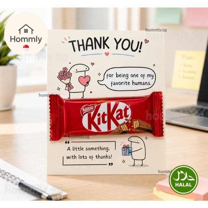 [Hommly SG Ready Stock] Appreciation Gift Card with Chocolate | Team Thank You Gift | Farewell Gift