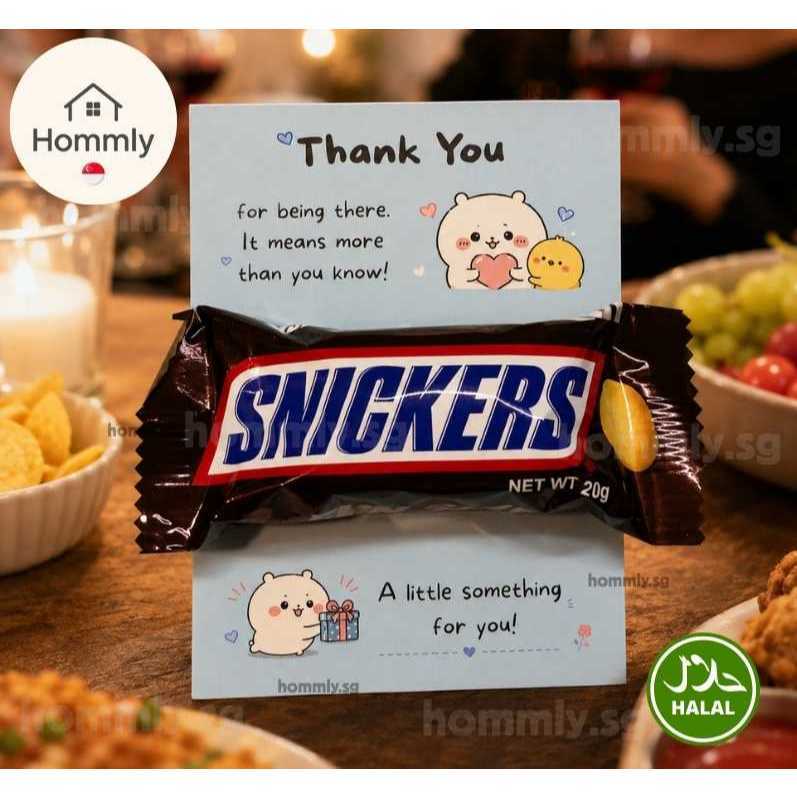 [Hommly SG Ready Stock] Appreciation Gift Card with Chocolate | Team Thank You Gift | Farewell Gift