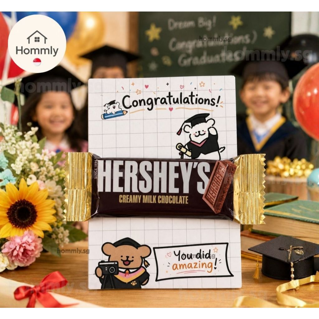 [Hommly SG Ready Stock] Farewell Gift Card with Chocolate | Halal Sweet (KitKat/TicTac(/Snickers) | Office Leaving Gift