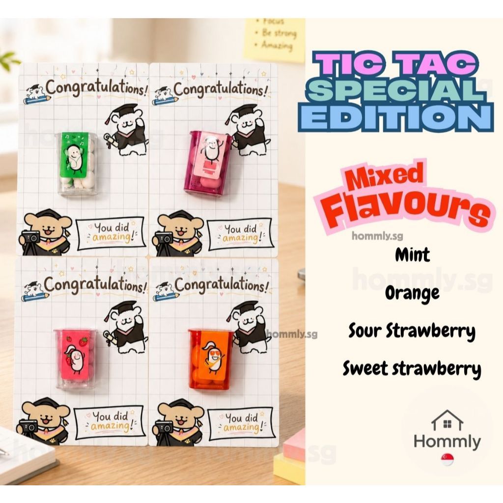 [Hommly SG Ready Stock] Farewell Gift Card with Chocolate | Halal Sweet (KitKat/TicTac(/Snickers) | Office Leaving Gift