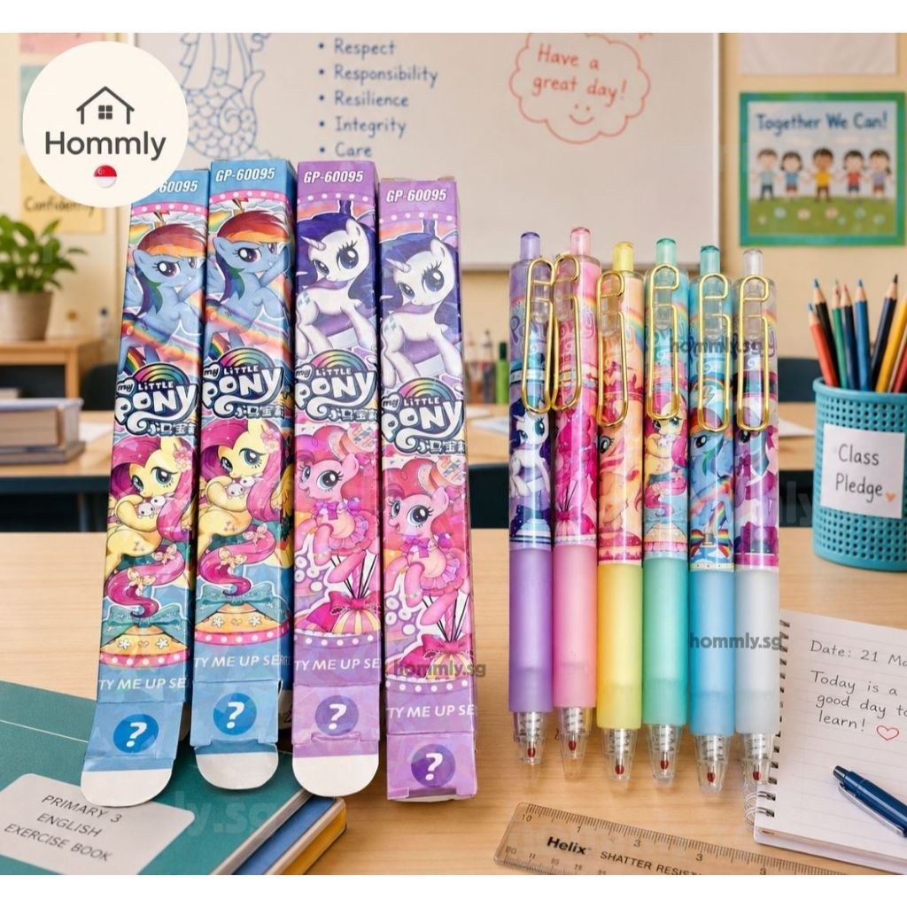 Blind Box Cartoon Gel Pen Gift Set | Cute Student Reward Pen | Demon Hunter Sanrio Pokémon Pony Chiikawa Mystery Pen | T