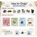 [Hommly SG Ready Stock] Card with Badge / Mix & Match Gift Set | Farewell / Appreciation Gift