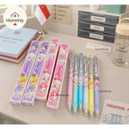 Blind Box Cartoon Gel Pen Gift Set | Cute Student Reward Pen | Demon Hunter Sanrio Pokémon Pony Chiikawa Mystery Pen | T