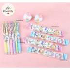 Blind Box Cartoon Gel Pen Gift Set | Cute Student Reward Pen | Demon Hunter Sanrio Pokémon Pony Chiikawa Mystery Pen | T