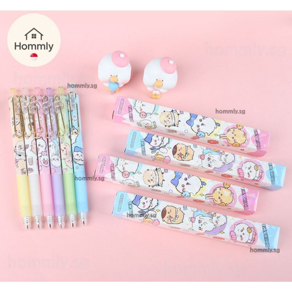 Blind Box Cartoon Gel Pen Gift Set | Cute Student Reward Pen | Demon Hunter Sanrio Pokémon Pony Chiikawa Mystery Pen | T