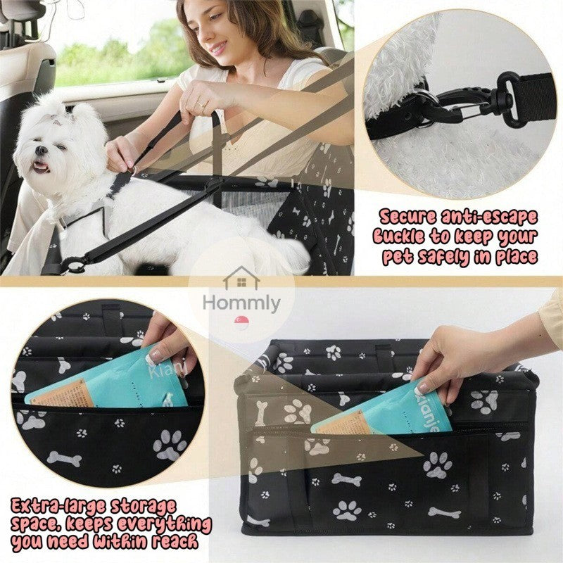 [Hommly SG Instock CHEAPEST] Waterproof Heavy Duty Pet Car Seat Carrier  | Dog Seat Protector | Scratchproof & Nonslip