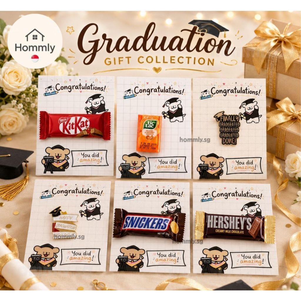 Graduation Gift Card with Treats & Badge | Congratulations Student Reward Gift | Primary School Graduation Gift | KitKat