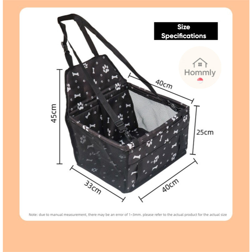 [Hommly SG Instock CHEAPEST] Waterproof Heavy Duty Pet Car Seat Carrier  | Dog Seat Protector | Scratchproof & Nonslip