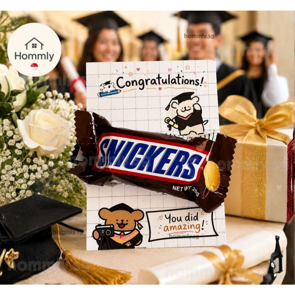 Graduation Gift Card with Treats & Badge | Congratulations Student Reward Gift | Primary School Graduation Gift | KitKat