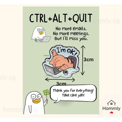 Green Farewell Gift Card Set – Badge – OK