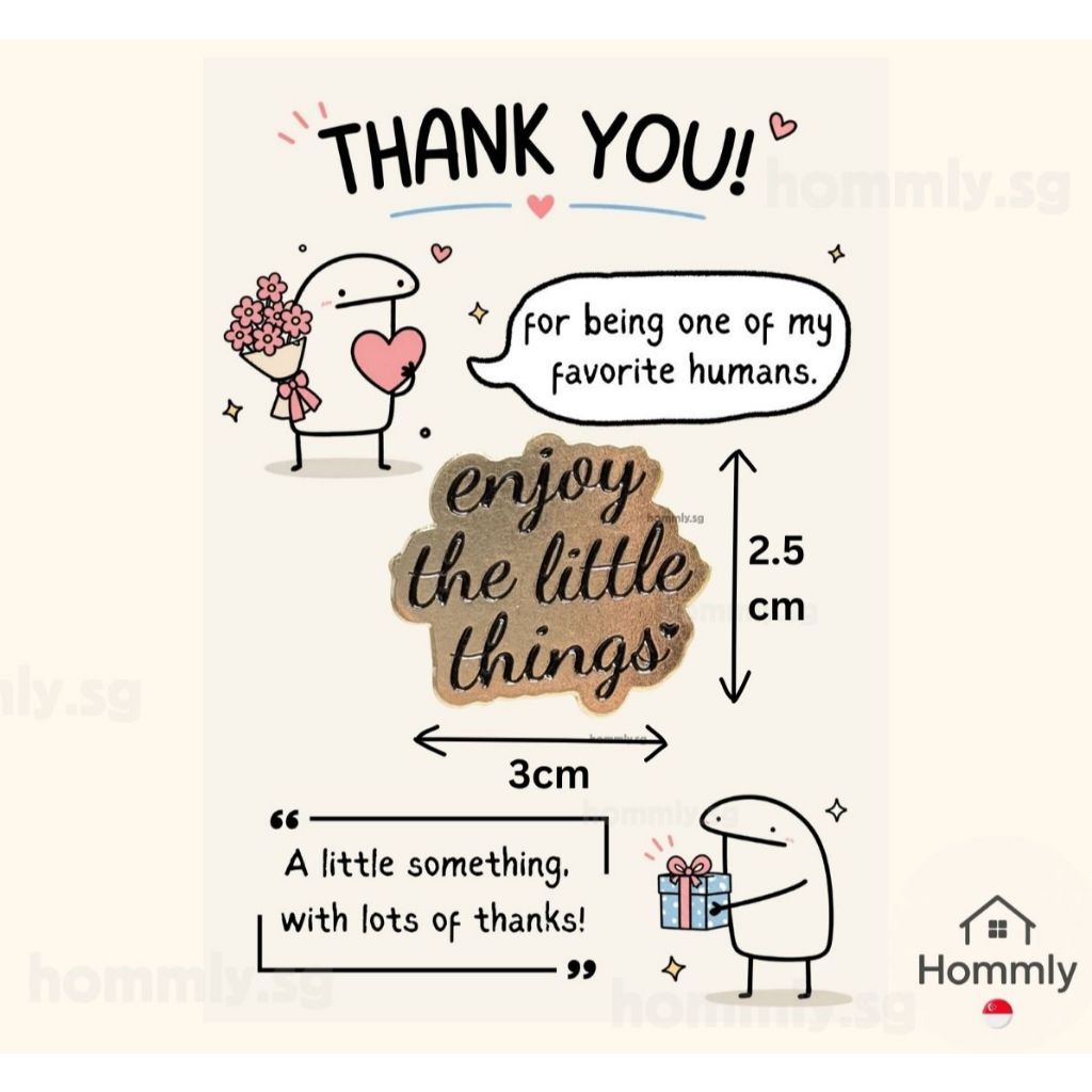 [Hommly SG Ready Stock] Card with Badge / Mix & Match Gift Set | Farewell / Appreciation Gift