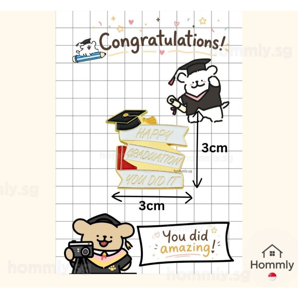 [Hommly SG Ready Stock] Card with Badge / Mix & Match Gift Set | Farewell / Appreciation Gift