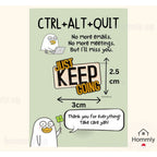 Green Farewell Gift Card Set – Badge – Keep