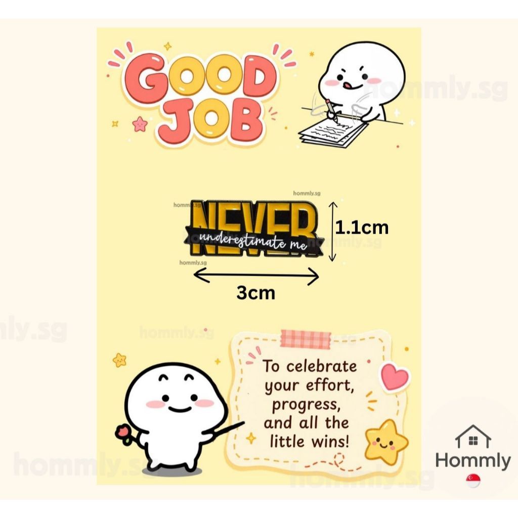 [Hommly SG Ready Stock] Card with Badge / Mix & Match Gift Set | Farewell / Appreciation Gift