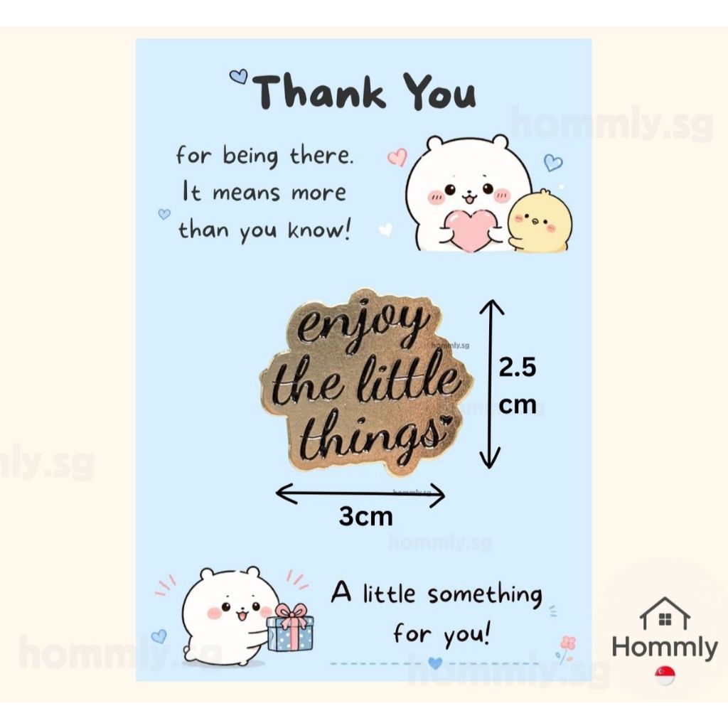 [Hommly SG Ready Stock] Card with Badge / Mix & Match Gift Set | Farewell / Appreciation Gift