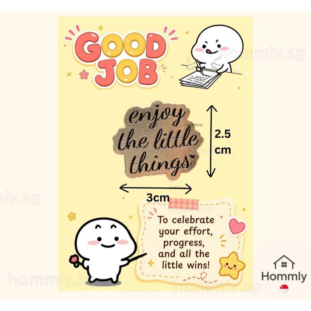 [Hommly SG Ready Stock] Card with Badge / Mix & Match Gift Set | Farewell / Appreciation Gift
