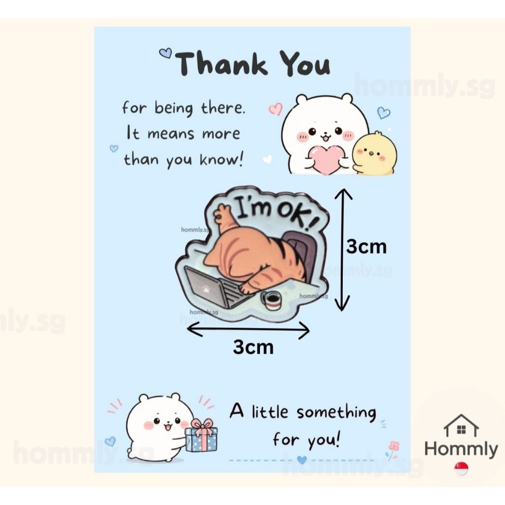 [Hommly SG Ready Stock] Card with Badge / Mix & Match Gift Set | Farewell / Appreciation Gift