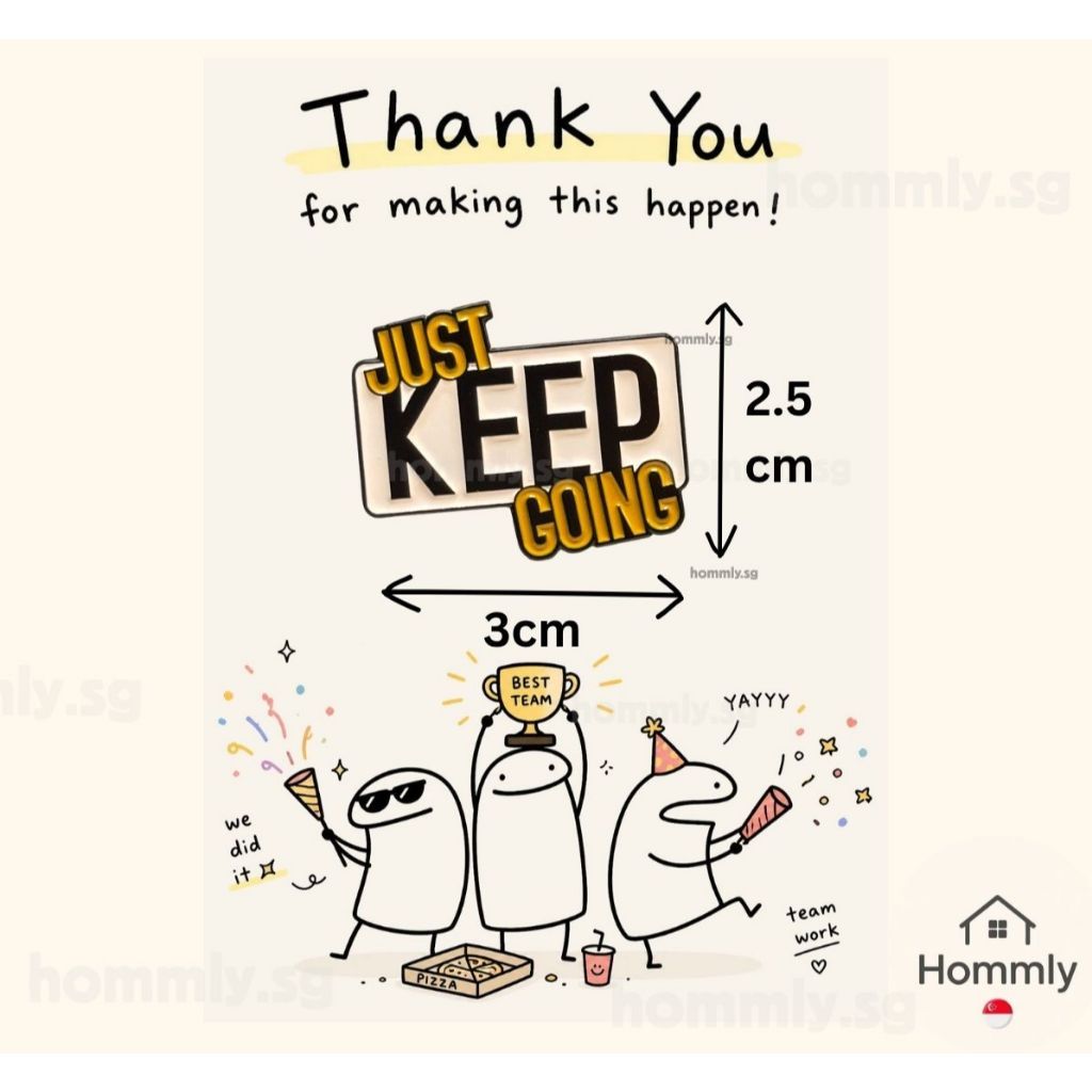 [Hommly SG Ready Stock] Card with Badge / Mix & Match Gift Set | Farewell / Appreciation Gift