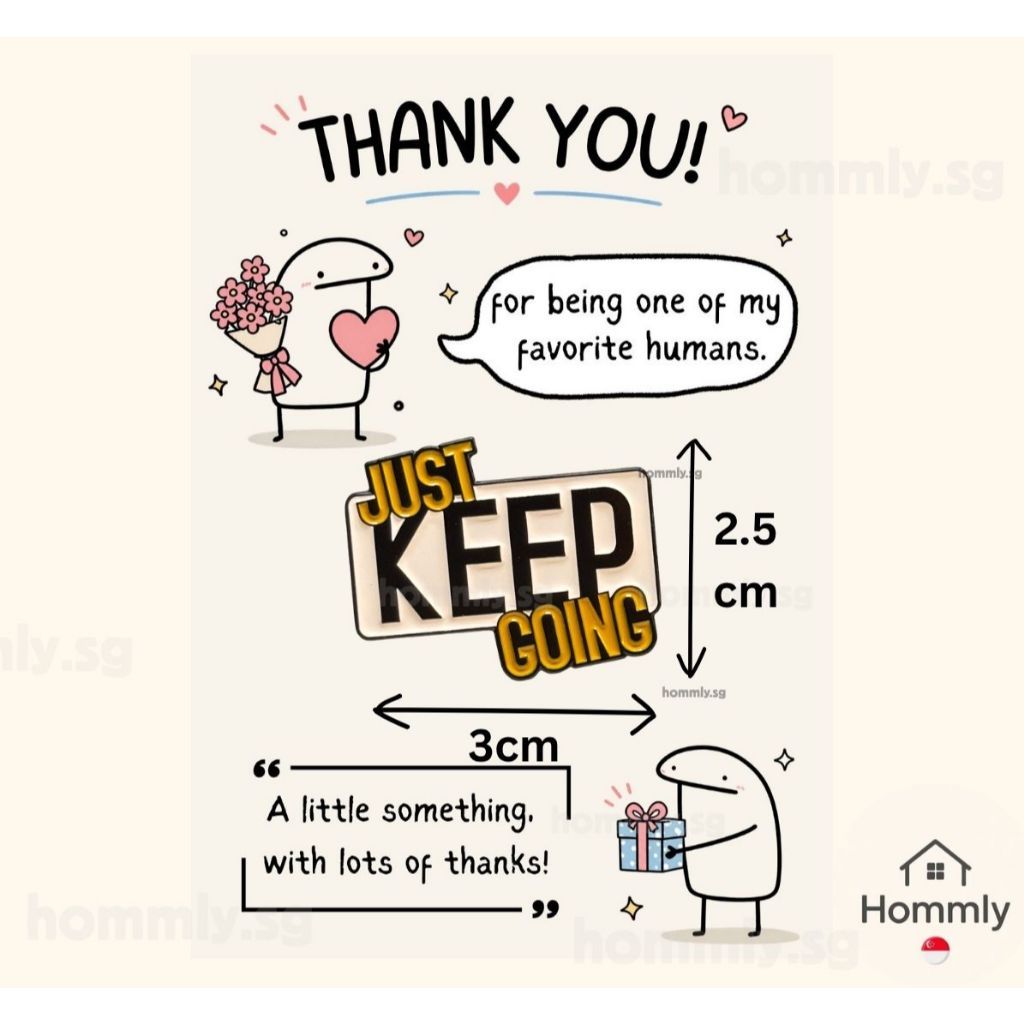[Hommly SG Ready Stock] Card with Badge / Mix & Match Gift Set | Farewell / Appreciation Gift