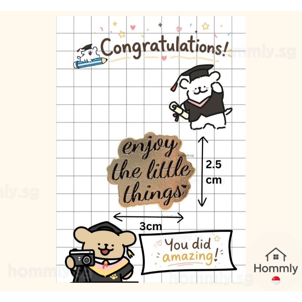 [Hommly SG Ready Stock] Card with Badge / Mix & Match Gift Set | Farewell / Appreciation Gift