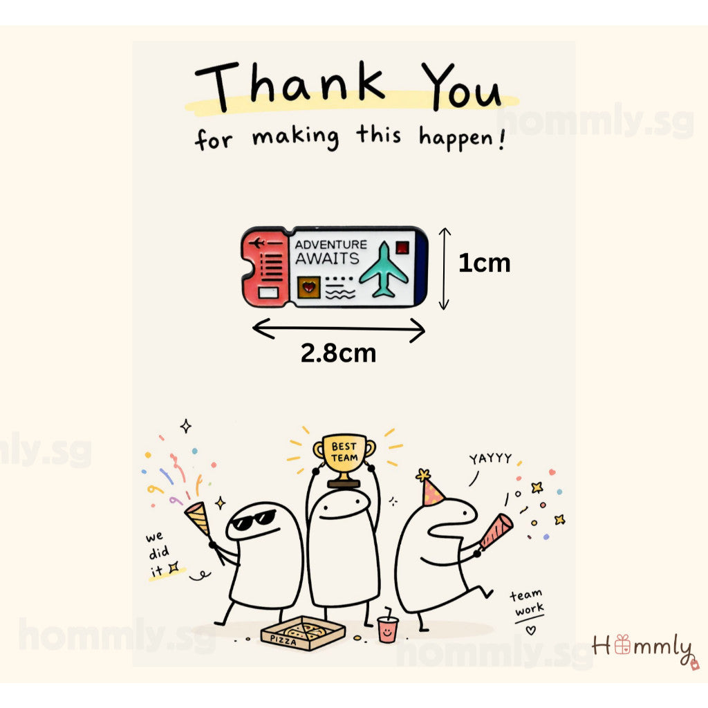 [Hommly SG Ready Stock] Card with Badge / Mix & Match Gift Set | Farewell / Appreciation Gift
