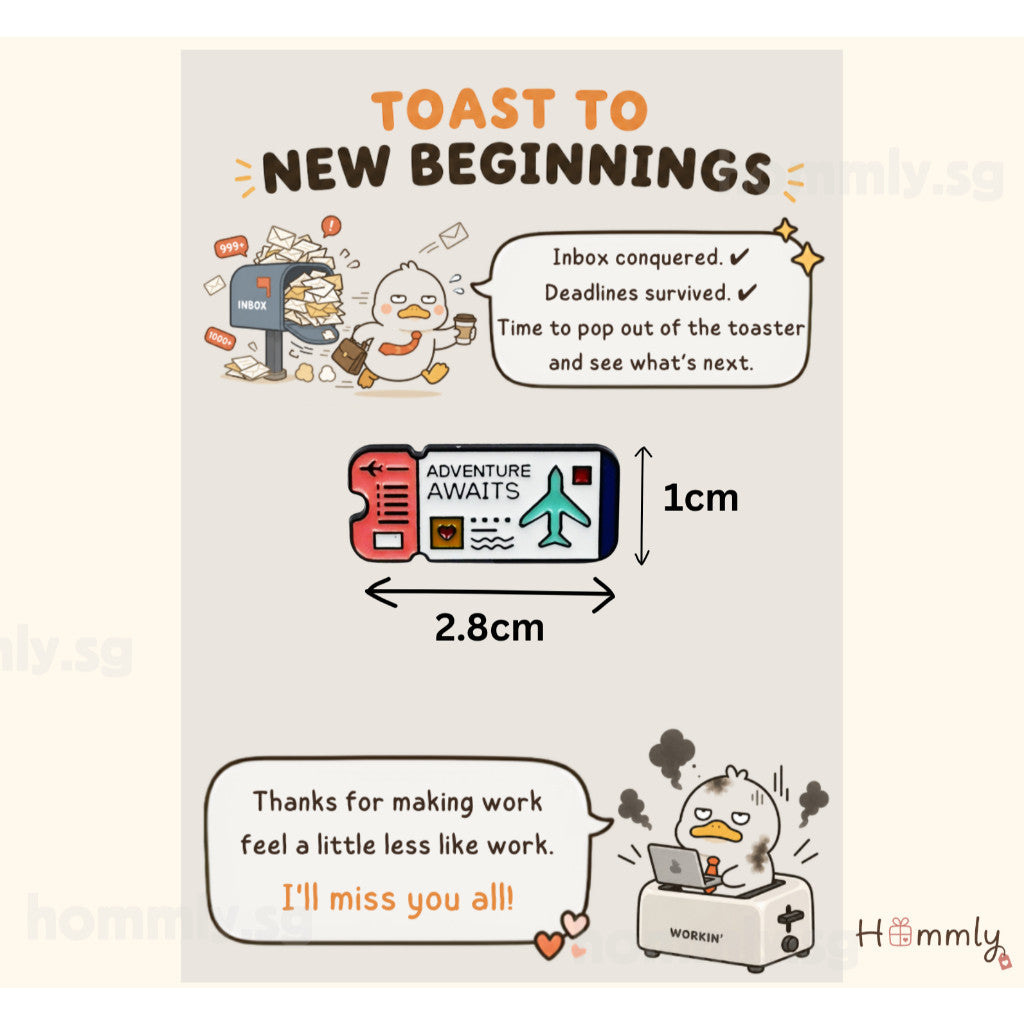 [Hommly SG Ready Stock] Card with Badge / Mix & Match Gift Set | Farewell / Appreciation Gift