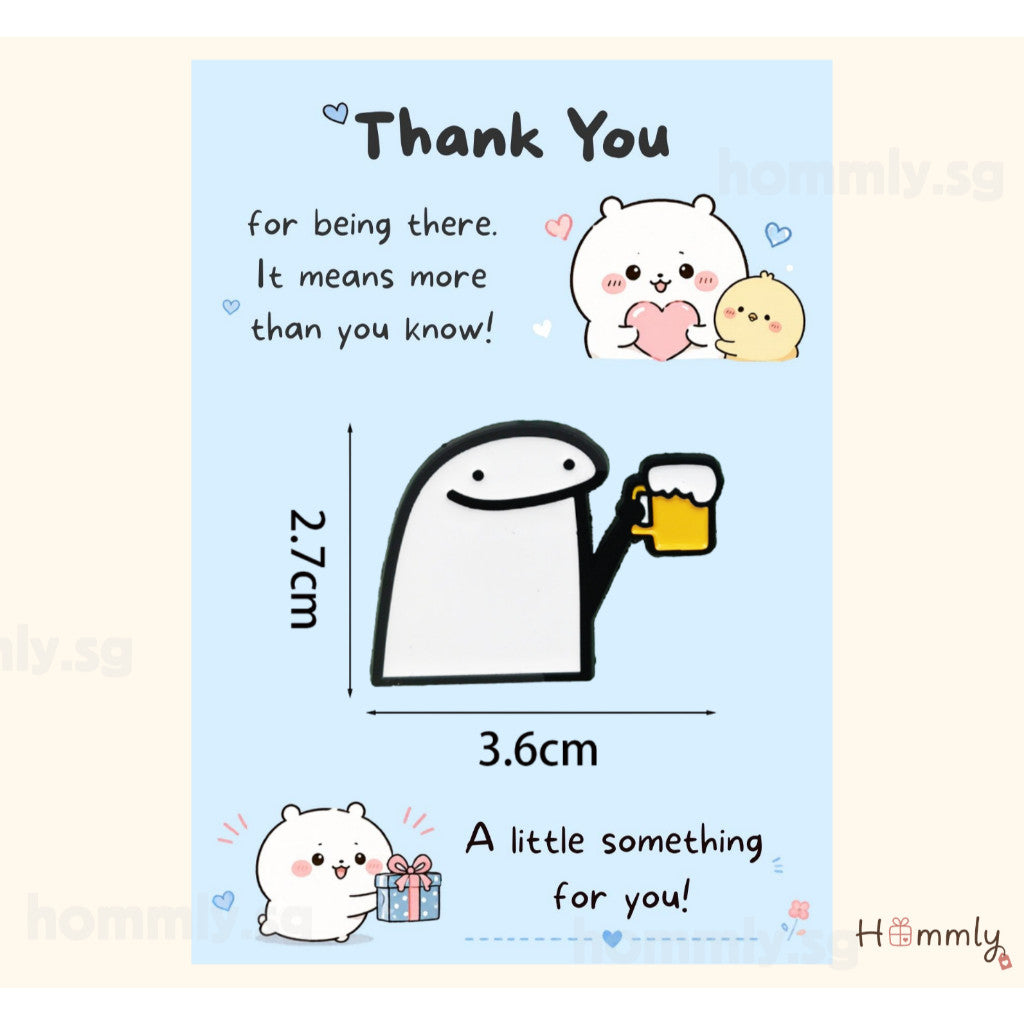 [Hommly SG Ready Stock] Card with Badge / Mix & Match Gift Set | Farewell / Appreciation Gift