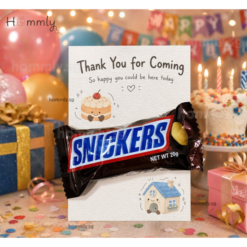 [Hommly SG Ready Stock] Farewell Gift Card with Chocolate | Halal Sweet (KitKat/TicTac(/Snickers) | Office Leaving Gift