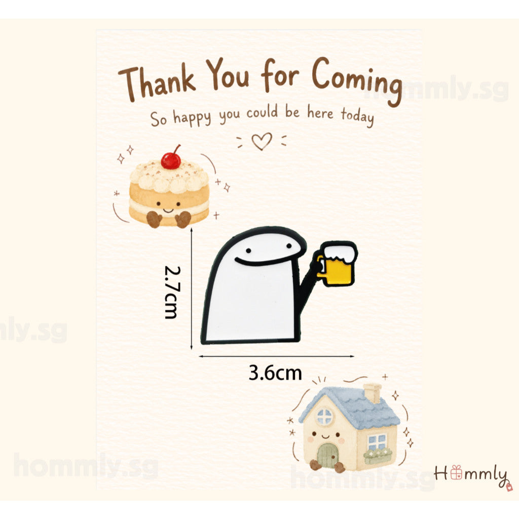 [Hommly SG Ready Stock] Card with Badge / Mix & Match Gift Set | Farewell / Appreciation Gift