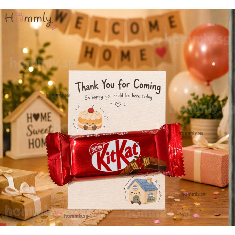 [Hommly SG Ready Stock] Farewell Gift Card with Chocolate | Halal Sweet (KitKat/TicTac(/Snickers) | Office Leaving Gift