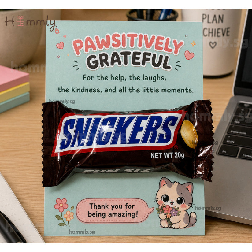 [Hommly SG Ready Stock] Farewell Gift Card with Chocolate | Halal Sweet (KitKat/TicTac(/Snickers) | Office Leaving Gift