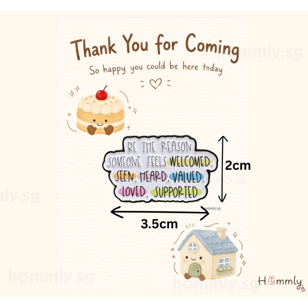 [Hommly SG Ready Stock] Card with Badge / Mix & Match Gift Set | Farewell / Appreciation Gift