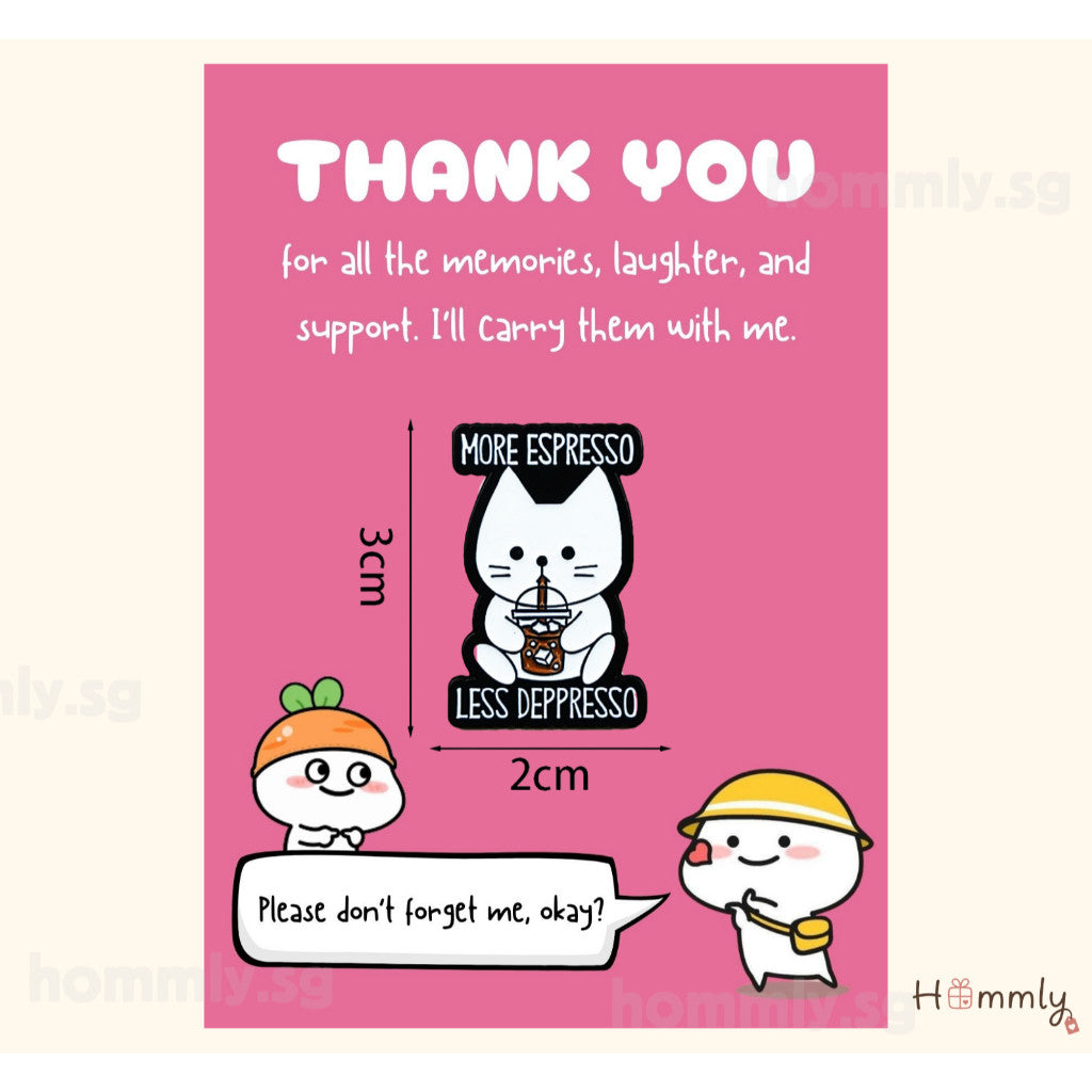 [Hommly SG Ready Stock] Card with Badge / Mix & Match Gift Set | Farewell / Appreciation Gift