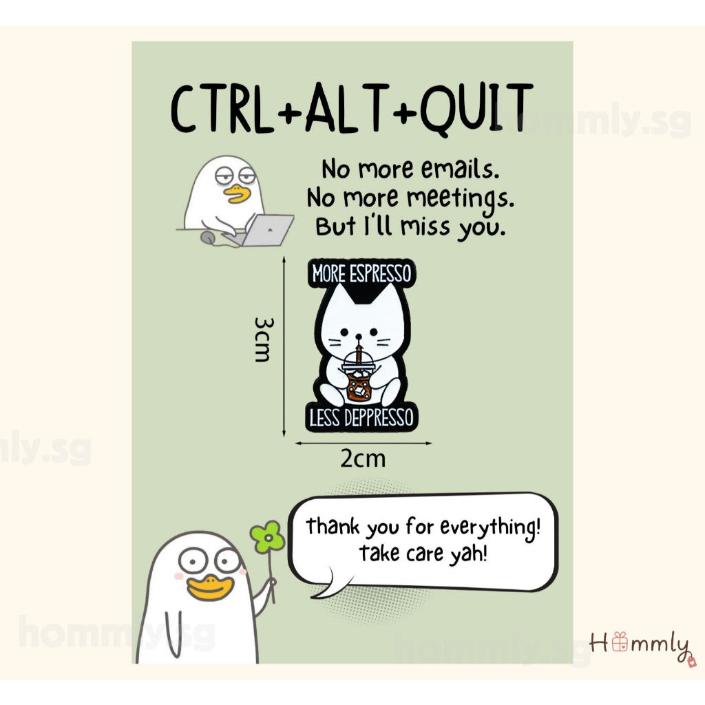 [Hommly SG Ready Stock] Card with Badge / Mix & Match Gift Set | Farewell / Appreciation Gift