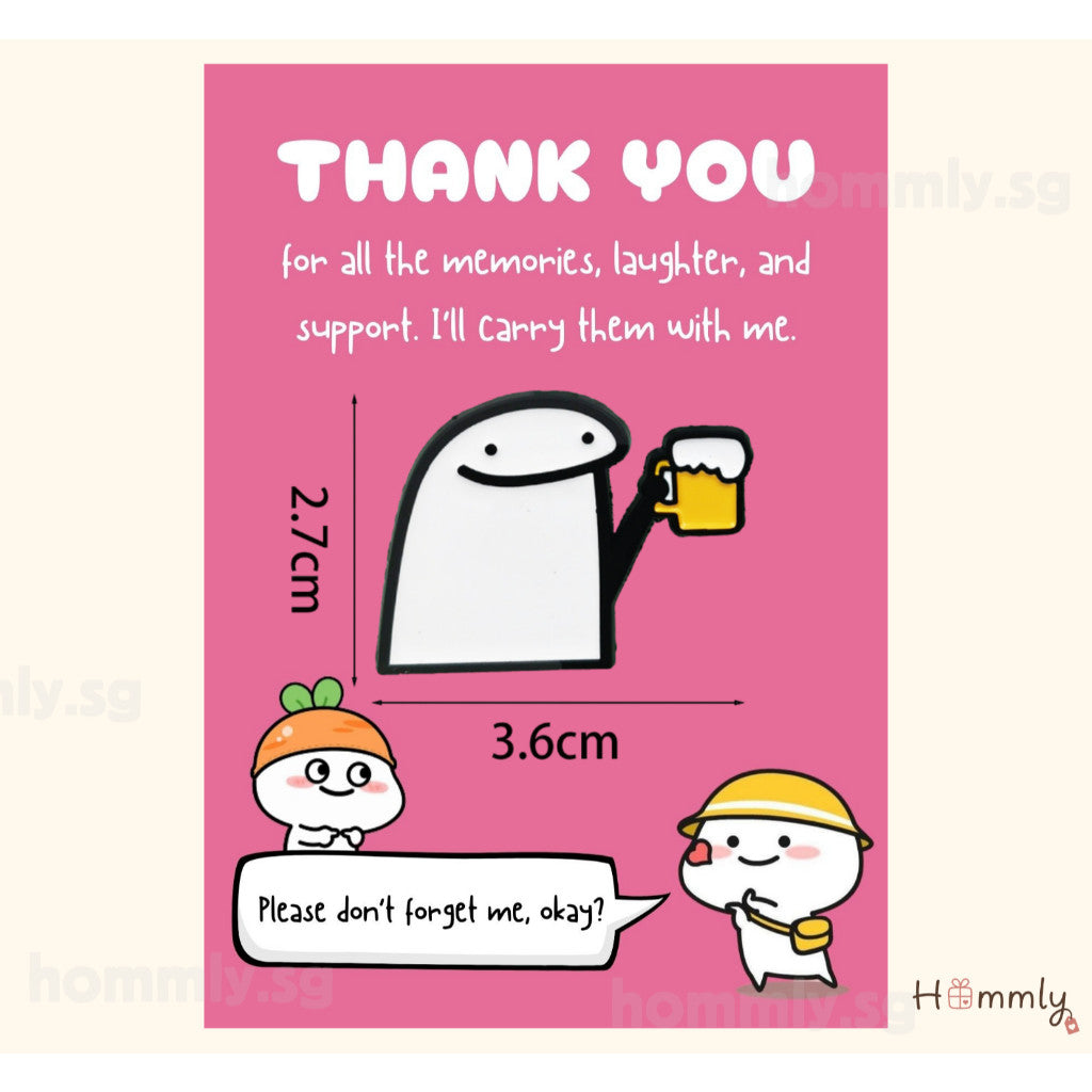 [Hommly SG Ready Stock] Card with Badge / Mix & Match Gift Set | Farewell / Appreciation Gift