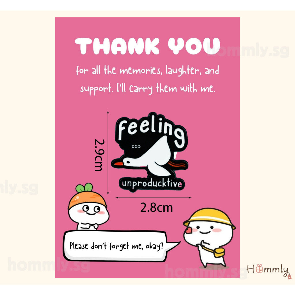 [Hommly SG Ready Stock] Card with Badge / Mix & Match Gift Set | Farewell / Appreciation Gift
