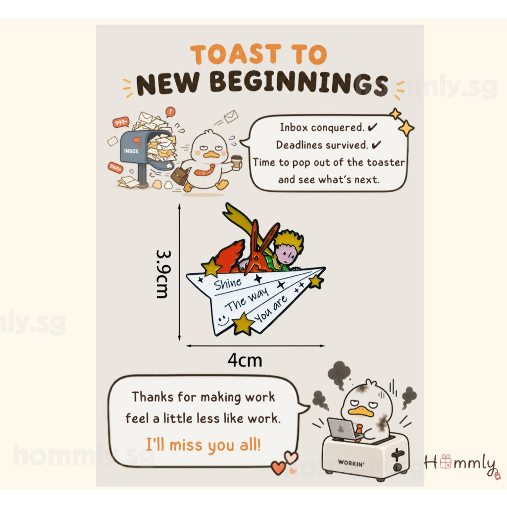 [Hommly SG Ready Stock] Card with Badge / Mix & Match Gift Set | Farewell / Appreciation Gift