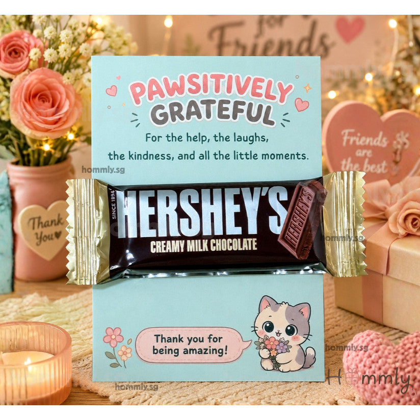 [Hommly SG Ready Stock] Farewell Gift Card with Chocolate | Halal Sweet (KitKat/TicTac(/Snickers) | Office Leaving Gift